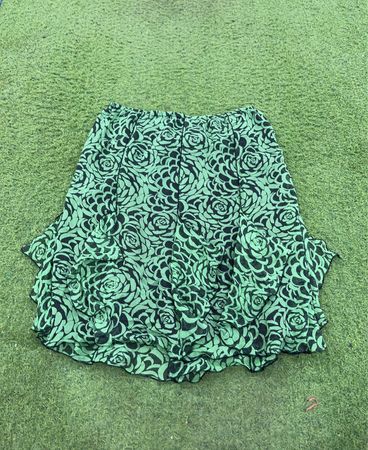 WORTHINGTON Gonna verde con stampa di rose da donna