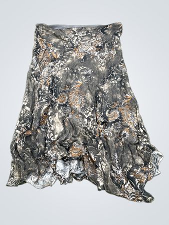 Women's Printed Midi Skirt