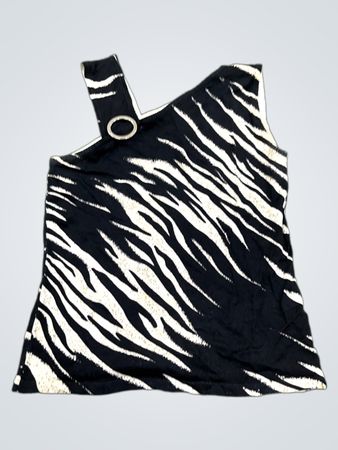 Joseph A. Zebra-Print-Ein-Schulter-Top