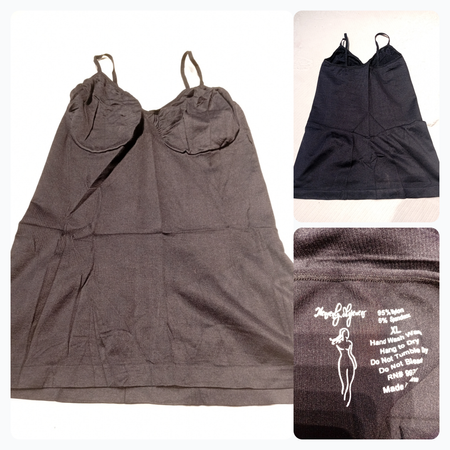 Schwarzes Cami-Top