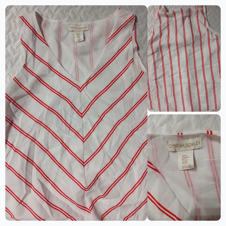 Cynthia Rowley Striped Sleeveless Top