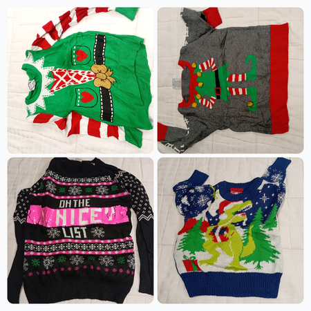 Ensemble de pulls de vacances bien usés - Set de tricot de 7 pièces