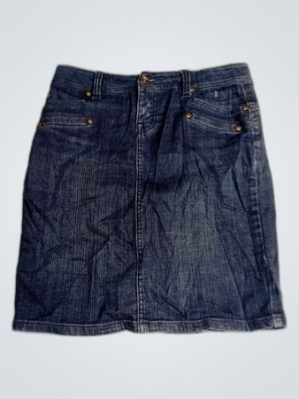 Dark Blue Denim Skirt