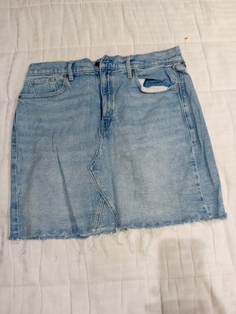 Jupe en denim taille haute