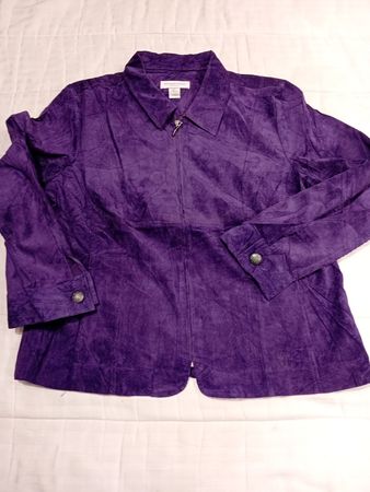 Damen lila Cordjacke