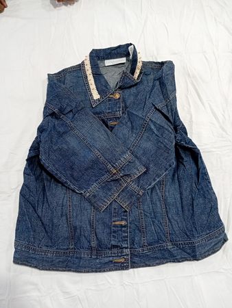Denim-Weste
