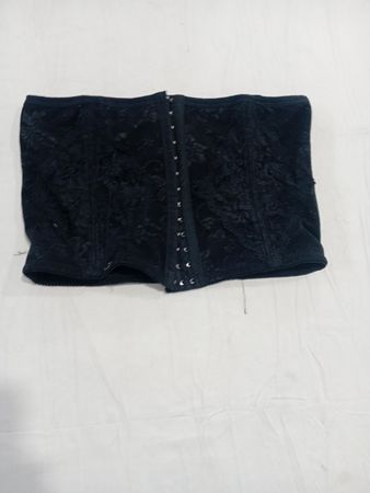 Schwarzes Spitzen-Corsett-Top