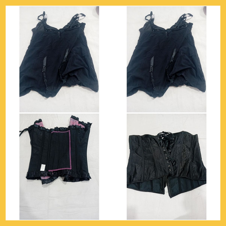 Conjunto de Lingerie 7 Peças Zara Lace Bustier & Corset