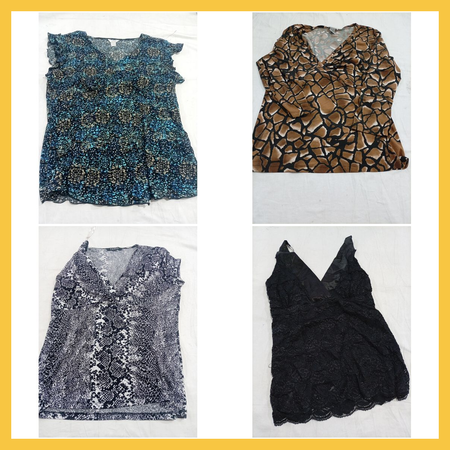 Designer Blouse Bundle - 7 Tops Chaus Chico's Cleo & More