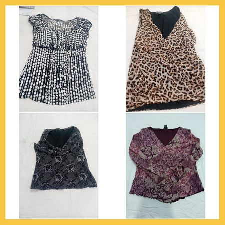 INC & Designer Blouse Bundle - Polka Dot, Printed & Floral Tops