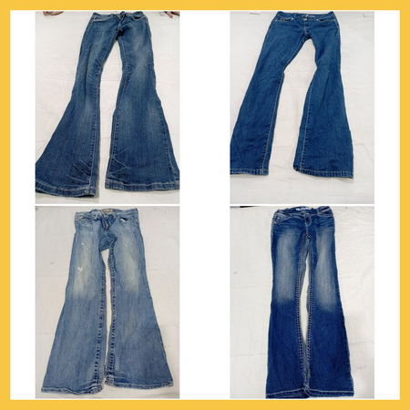 Flare Jeans Bundle 12 Pc AG Judy Blue Big Star Bebe DKNY Rock & Republic Silver Jeans