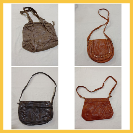 Braunes Leder Handtaschen Bundle 8 Stück Kleine Schulter Umhängetaschen Set