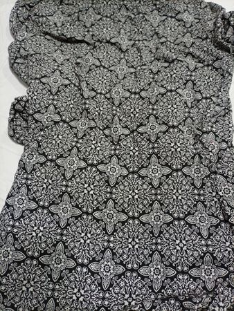 Black and White Floral Top