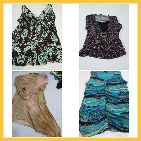 Ensemble de blouses fleuries - 15 pièces mélangées de Body Central, Michael Kors, Benetton et plus de hauts imprimés