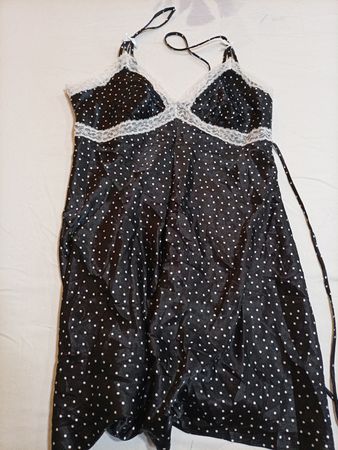 Black Polka Dot Chemise