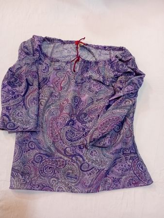 Blouse with Paisley Pattern
