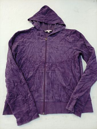 Juicy Couture Purple Velour Zip-Up Hoodie
