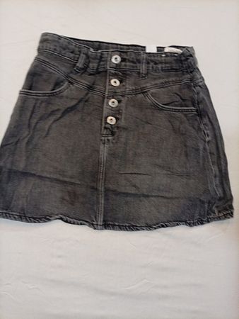 H&M Black Denim Skirt