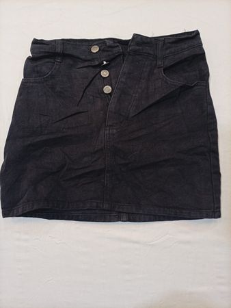 J.GALT Black Denim Skirt