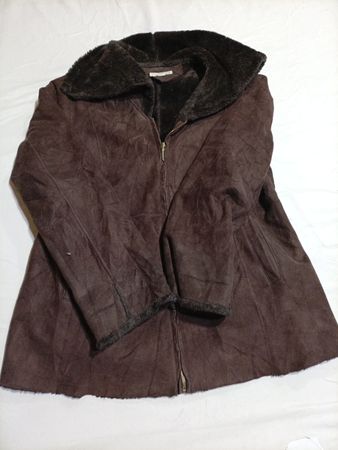 Veste en polaire marron