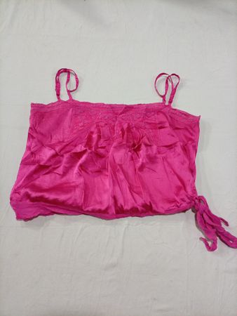 Pink Satin Cami Top