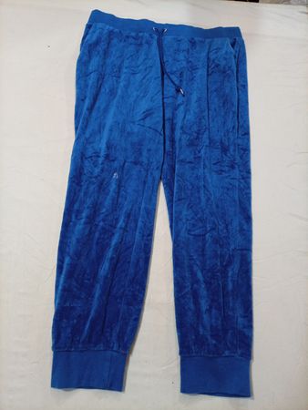 Juicy Couture Blue Velour Track Pants