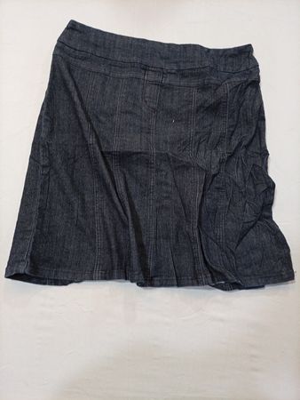 Contrast Denim Skirt