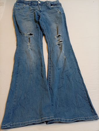 Y Jeans Los Angeles Flared Jeans with Embellishments