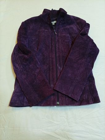 Yvonne de Marie Purple Suede Jacket