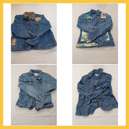 Denim Jacket Bundle - 7 Pc Mix of Tink Design, Old Navy, Candie's & More