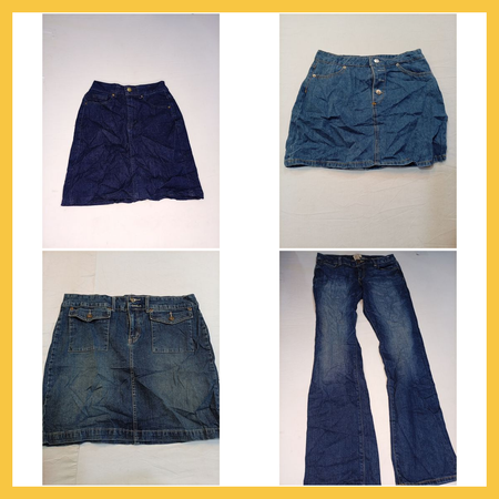 Denim Skirt & Flare Jeans Bundle - Guess, Forever 21, Calvin Klein & More
