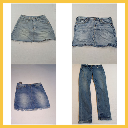 Gently Used Denim Skirt Bundle: Silver Jeans, American Eagle, Dittos & More