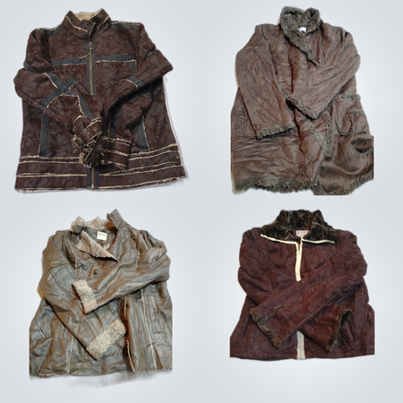 Sanft gebrauchte Jackenbündel UB Jeans Rocawear Sonoma Leder Wildledermäntel