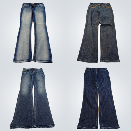 Designer Denim Bundle: LEI, Varelli, Calvin Klein & More Flare & Bootcut Jeans + Skirt