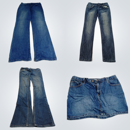 Paquete de Denim Ligeramente Usado: Code Bleu, Almost Famous, A&F, Rue21 y Más Faldas y Jeans