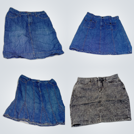Denim Skirt Bundle - 7 Piece Mix of Merona, Cherokee & More