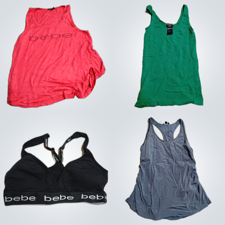 Bebe Tank Top & Bra Bundle 10 Pc Lot Women's Fashion