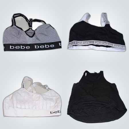 Bebe 10-teiliges Damen-Trägershirt- und BH-Paket