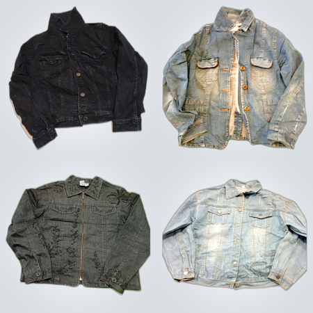 Denim Fireman Clasp Jackets