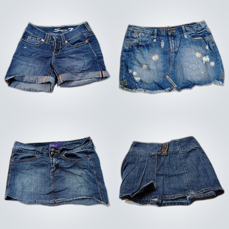 Levi's, American Eagle & More Denim Skirts & Shorts 15-Piece Bundle