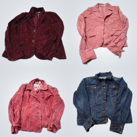 St John's Bay & Denim Jacket Bundle Corduroy Velvet Mix Lot