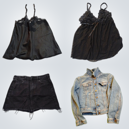 Cavalini & Paper Doll Fashion Bundle : Cami lacés, vestes en jean et plus