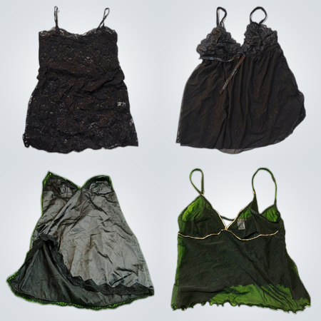 Vintage Lace Trim Camisoles Bundle