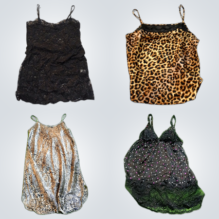 Secret Treasures & Smart & Sexy Lingerie Bundle: Denim Skirt, Camisoles & More