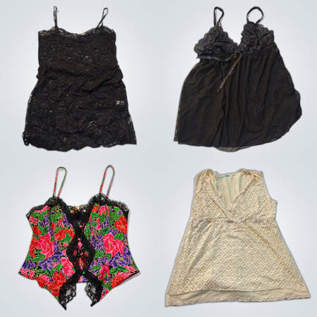Lace Luxury Bundle: 8-Piece The Limited, Maurices & More Lace Chemises & Camisoles Set
