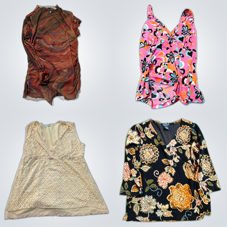 Designer & Trendy Women's Tops Bundle: Covington, Piper & Blue, Maurices & More