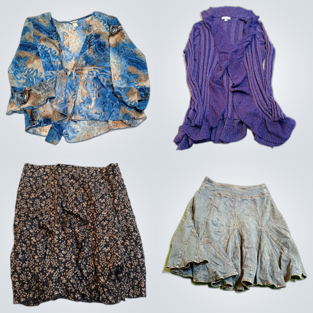 Skirt & Top Bundle: Sag Harbor, Roxy, Liz Claiborne & More Floral Midi Maxi Dresses & Tops