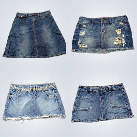 Denim mini skirt