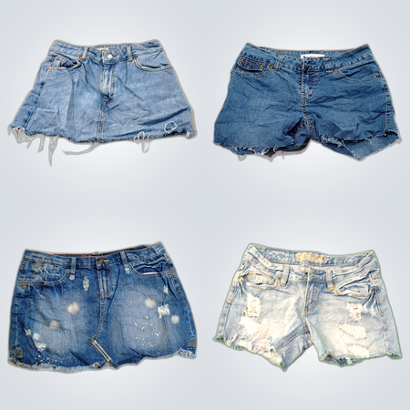 Denim Shorts & Skirts Bundle: Hollister, Topshop, Bongo, Amethyst & More