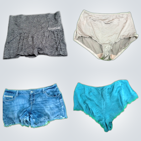 Blue Gray Leggings Shorts